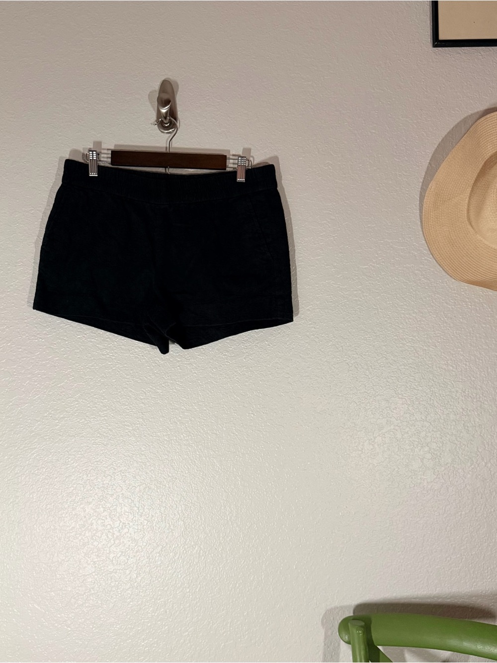 J.Crew Factory Black Floral Jacquard Boardwalk Pull-On Shorts Size 8